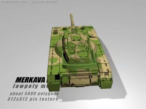 merkava mk 1 Modelo 3D