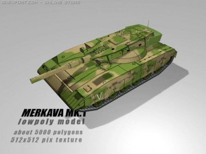 merkava mk 1 Modelo 3D
