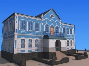 town building Modello 3D