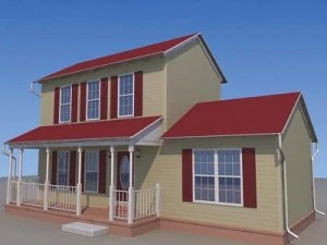 미국 집 1 3D 모델