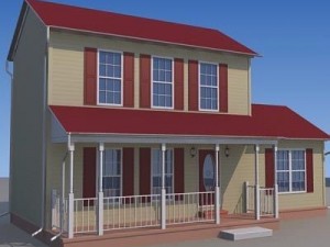 american house 1 3D Model