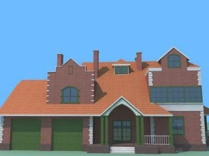 nowoczesny dom 1 Model 3D