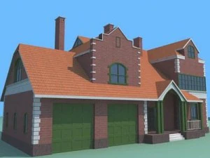 nowoczesny dom 1 Model 3D