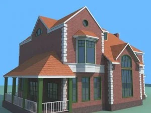 nowoczesny dom 1 Model 3D