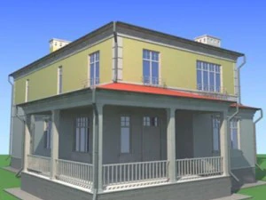 nowoczesny dom 2 Model 3D