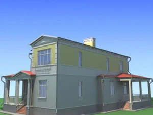 nowoczesny dom 2 Model 3D