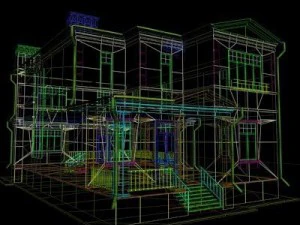 nowoczesny dom 2 Model 3D