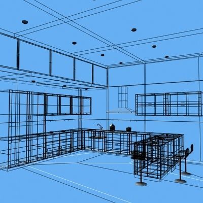 italian kitchen 3D 模型 .c4d .max .obj .3ds .fbx .stl .blend 