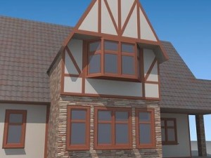 low poly house 3 Model 3D
