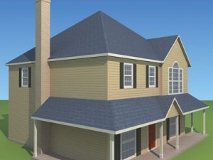 lowpoly home4 Model 3D