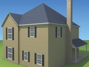 lowpoly home4 Model 3D