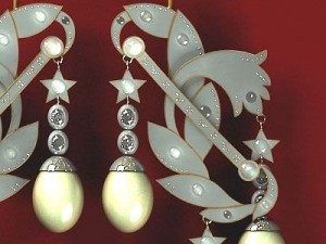 french ear rings 3D 模型