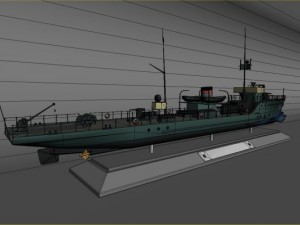 trawler the ship land mine t207 1940 3D-Modell