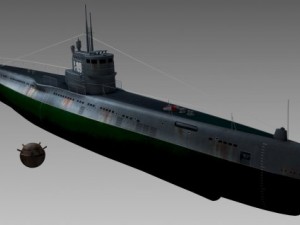 s189  project 613  russian submarine 3D Model