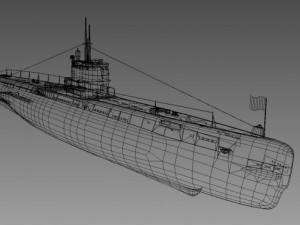 s189  project 613  russian submarine 3D Model