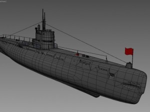 s189  project 613  russian submarine 3D Model