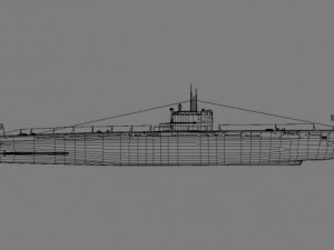 s189  project 613  russian submarine 3D Model