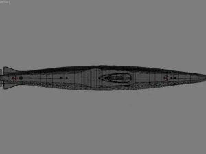 s189  project 613  russian submarine 3D Model