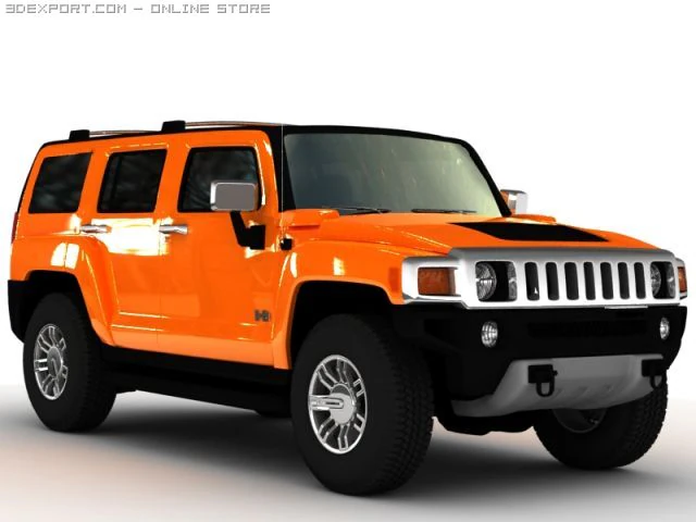 hummer h3 alfa 2008 3D Model .c4d .max .obj .3ds .fbx .stl .blend 