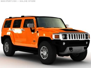 hummer h3 alfa 2008 Modelo 3D
