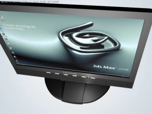 geniş ekran lcd 19 3D Model