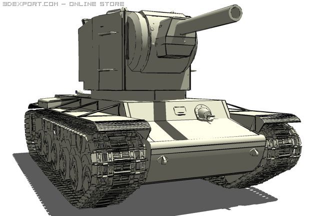 Модель Советский тяжелый танк КВ-2. Масштаб 1:35