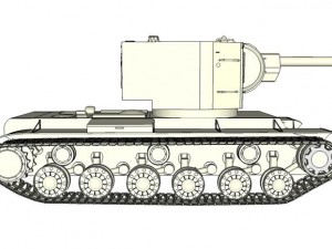 kv 2 Modèle 3D