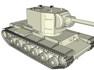 kv 2 Modèle 3D