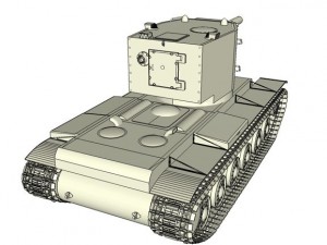 kv 2 Modèle 3D