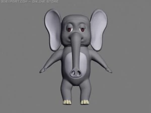 słoń Model 3D
