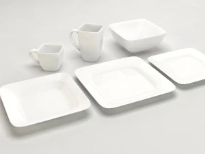 common square dishes 3D Model