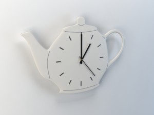 kitchen wall clock - teapot Modello 3D