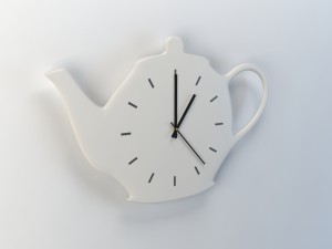 kitchen wall clock - teapot Modello 3D