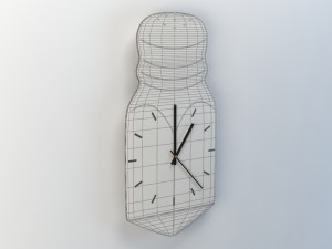 kitchen wall clock - salt cellar 3Dモデル