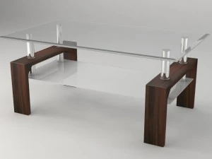 modern glass coffee table 3D Model