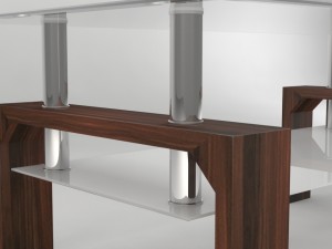 modern glass coffee table 3D Model