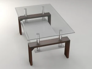 modern glass coffee table 3D Model