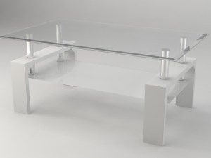 modern glass coffee table 3D Model