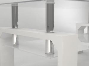 modern glass coffee table 3D Model