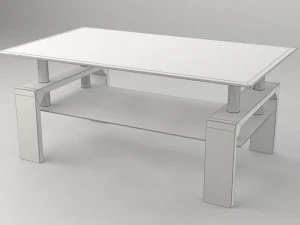 modern glass coffee table 3D Model