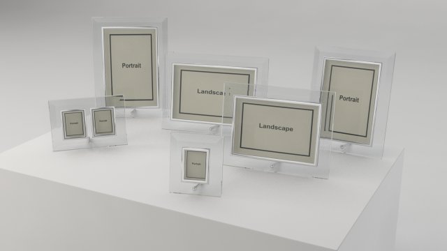 glass photo frames 3D Model .c4d .max .obj .3ds .fbx .stl .blend 