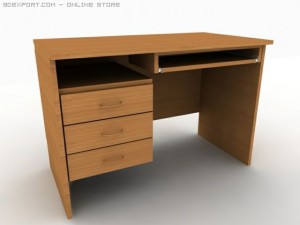 computer table Modèle 3D