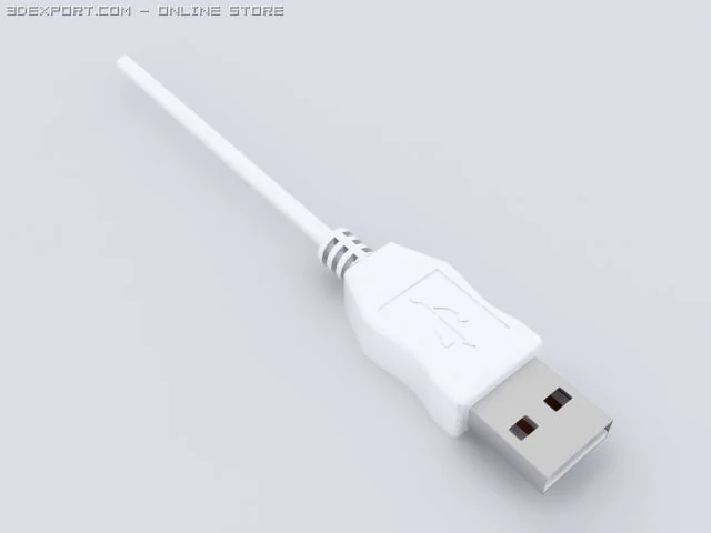 usb termination 3D Model .c4d .max .obj .3ds .fbx .stl .blend 