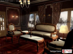 골동품 카부 3D 모델