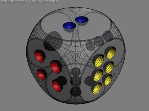 dice 3D 模型