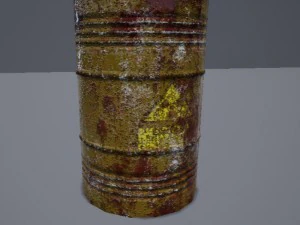 barril para jogos Modelo 3D