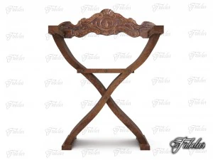 savonarola chair 3D Model