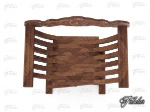 savonarola chair 3Dモデル