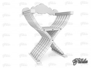 savonarola chair 3Dモデル