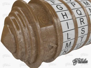 크립텍스 녹슨 3D 모델